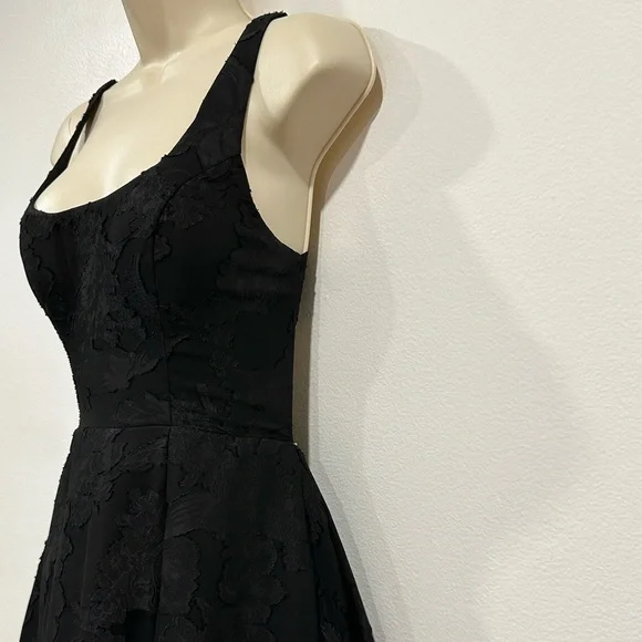 Azazie Elegant Black Open Back Dress - Picture 7 of 14